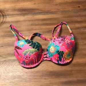 cute tropical bathing suit top